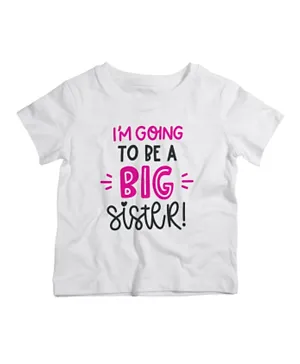 Twinkle Hands I'm Going To Be a Big Sister T-Shirt - White