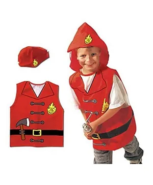 Brain Giggles Fireman Costume Kids Dress up Cosplay Halloween Costume