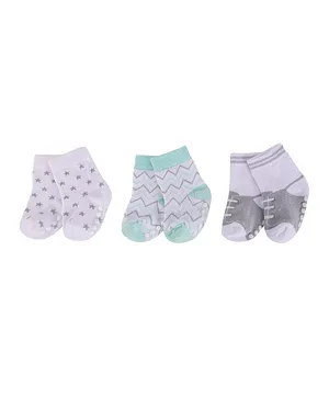 Hudson Childrenswear 3 Pack Anti Slip Socks - Multicolor