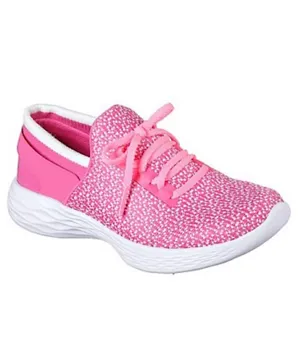 Skechers You Lace Up Shoes - Hot Pink