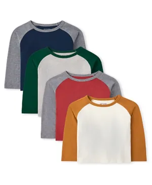 The Children's Place 4 Pack Full Sleeves T-Shirt - Multicolor