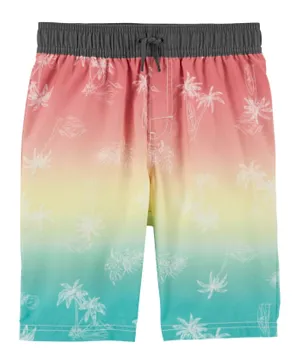 OshKosh B'Gosh Tropical Print Swim Trunks - Multicolor