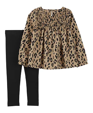 Carter's 2-Piece Leopard Top & Leggings Set - Multicolor