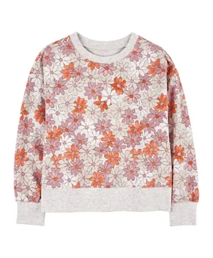 Carter's Floral French Terry Top - Multicolor