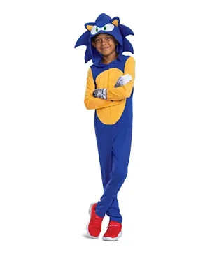Party Centre Official Sonic Prime Costume and Headpiece - Blue & Yellow