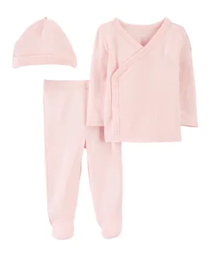Carter's Side Snap Top with Bottoms Set - Pink