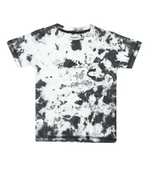 BOLD&KO Tie & Dye Logo Graphic T-shirt - Black