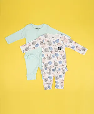 Adams Kids 2 Pack Long Rompers - Multicolor