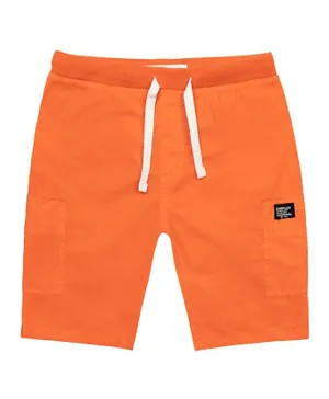 Minoti Basic Poplin Shorts - Orange