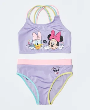 LC Waikiki Minnie Mouse and Daisy Duck Swim Set - Purple