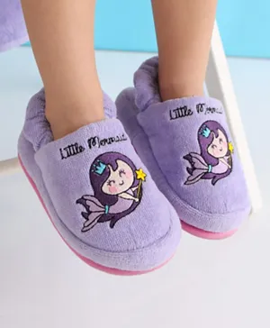 Milk&Moo Little Mermaid House Sandals - Purple