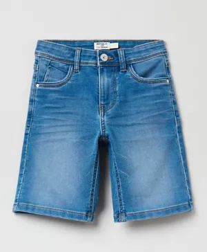 OVS Five Pockets Denim Shorts  - Blue