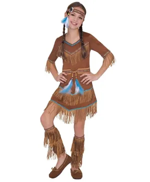Party Centre Dream Catcher Cutie Western Costume - Brown