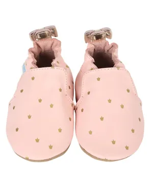 Robeez Prince Charming Soft Sole Booties - Light Pink