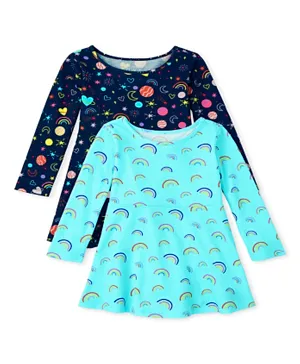 The Children's Place 2 Pack All Over Print Dress - Multicolor