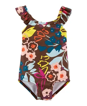 Carter's 1-Piece Floral Swimsuit - Brown