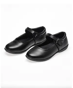 Babyqlo Plain Mary Jane School Shoes - Black