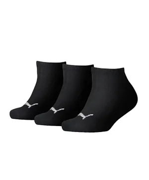 Puma 3 Pack Invisible Socks - Black