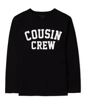 The Children's Place Cousin Crew T-Shirt - Black