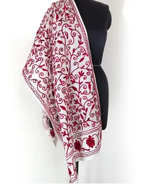 CherryPick Cotton Embroidery Scarf
