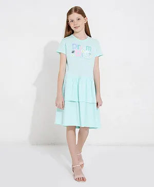 Beverly Hills Polo Club Dream Big Graphic Dress - Blue