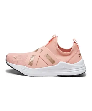 Puma Wired Run Slip On Flash Jr Shoes - Poppy Pink