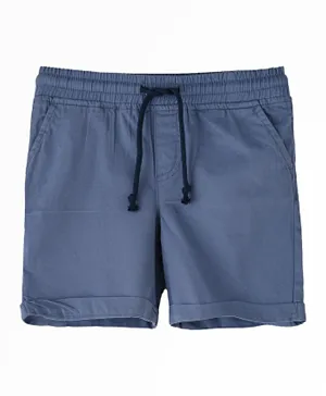 Jam Solid Cotton Shorts - Blue