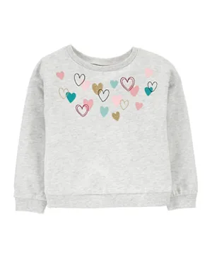 Carter's Heart Sweatshirt - Heather
