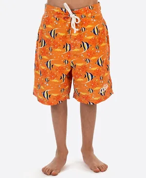 Coega Sunwear Kids Boys Boardshorts - Orange Angel Fish