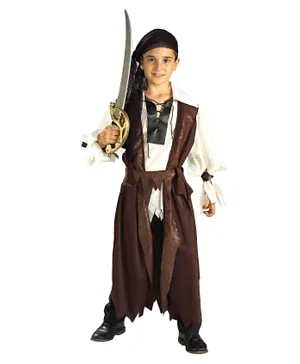 Rubie's Pirate of the Caribbean  Costume - White & Brown
