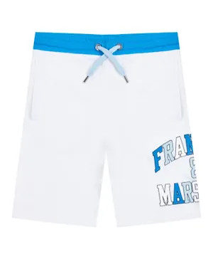 Franklin & Marshall Graphic Jersey Shorts - White