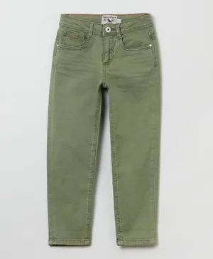 OVS Grand& Hills 5-Pocket Trousers - Green