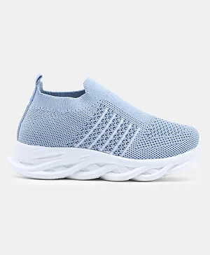 Neon Slip On Sneakers - Blue