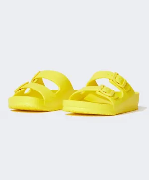 DeFacto Buckle Slippers - Yellow