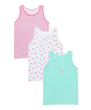 Minoti 3 Pack Flamingo Vests - Multicolor