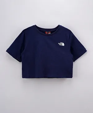 The North Face Simple Dome Cropped Tee - Blue