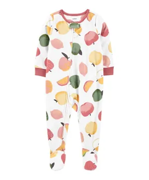 Carter's 1 Piece Fruit Fleece Footie Pajamas - Multicolor