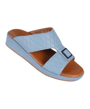 Barjeel Uno Leather Arabic Sandals - Light Blue