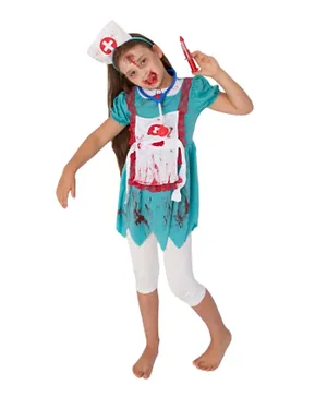Party Magic Zombie Nurse Costume - Multicolour