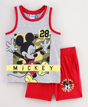 Disney Mickey Mouse And Friends T-Shirt And Shorts Set - Grey