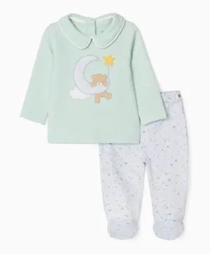 Zippy Sweet Dreams 2 In 1 Pajamas Set - Green