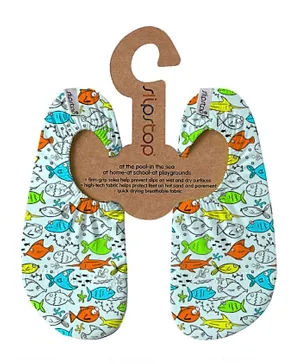 Slipstop Ohri Fish Print Multipurpose Pool Shoes - Multicolor
