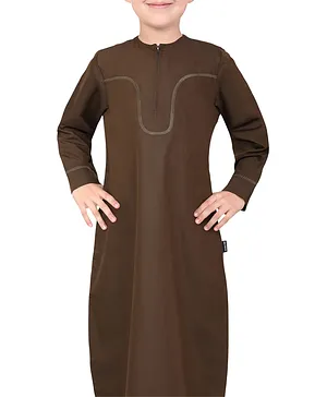Mashroo Aplos Omani Kandora - Brown