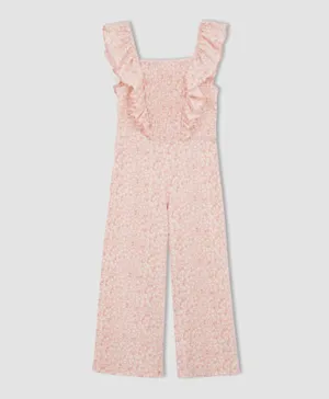 DeFacto Floral Jumpsuit - Pink