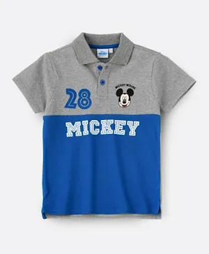 Disney Mickey Mouse Collar Neck T-Shirt - Multicolor