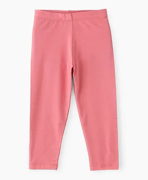 Jelliene Basic Knit Leggings - Peach