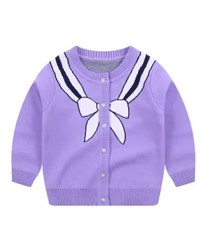 Kookie Kids Full Sleeve Sweater - Purple