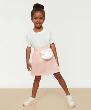 Trendyol Pocket Detailed Knitted Skirt - Pink