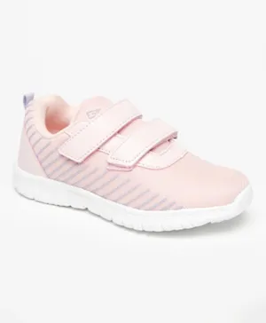 Oaklan by Shoexpress Textured Velcro Closure Sports Shoes - Pink