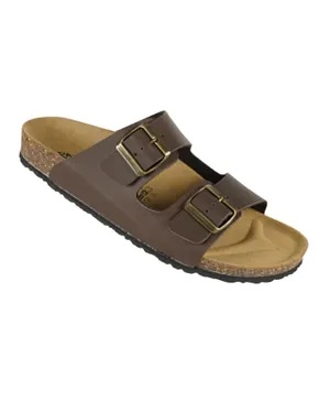 Biochic Double Strap Slip On  Sandals 012-376 1800PR - Brown